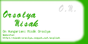 orsolya misak business card